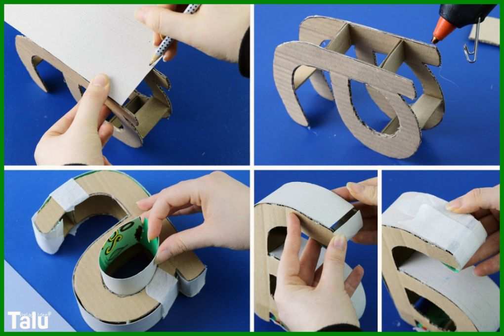 3d Buchstaben Selber Basteln – Anleitung Und Vorlagen Teil Der 3d Buchstaben Basteln Vorlage