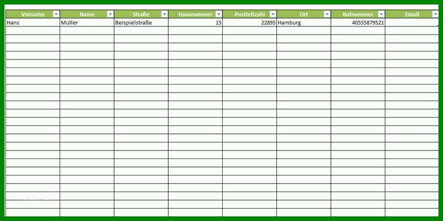 Großartig Excelliste Für Seriendruck Erstellen Vorlage 214862 - Vorlage