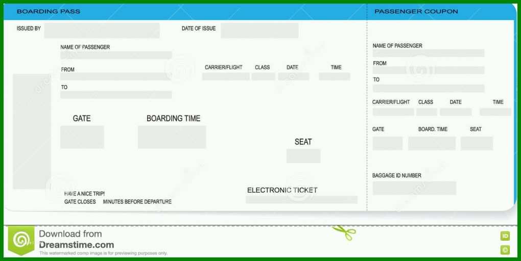 Angepasst Flugticket Vorlage Zum Bearbeiten Kostenlos 1300x653