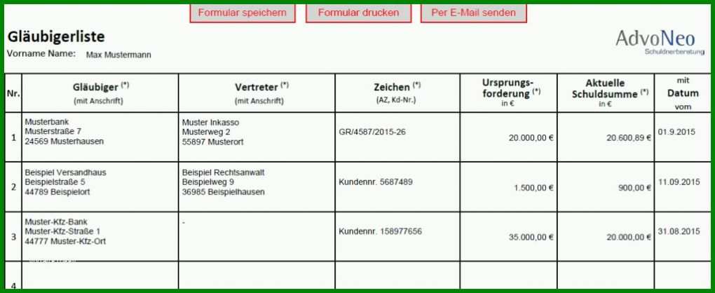 Überraschen forderungsaufstellung Vorlage 1024x420