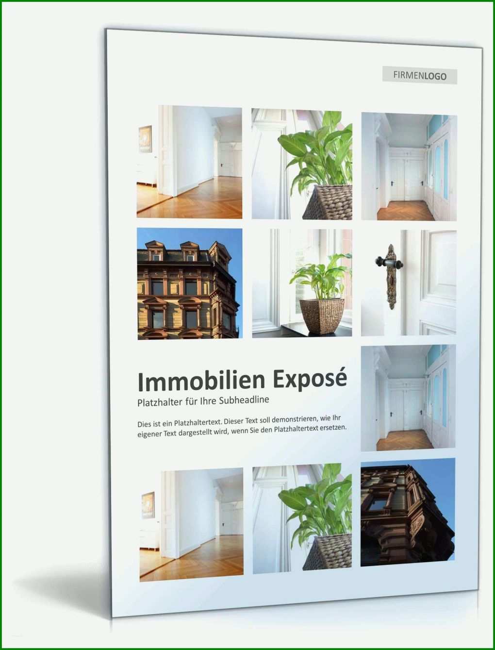 Faszinierend Immobilien Expose Vorlage 1600x2100