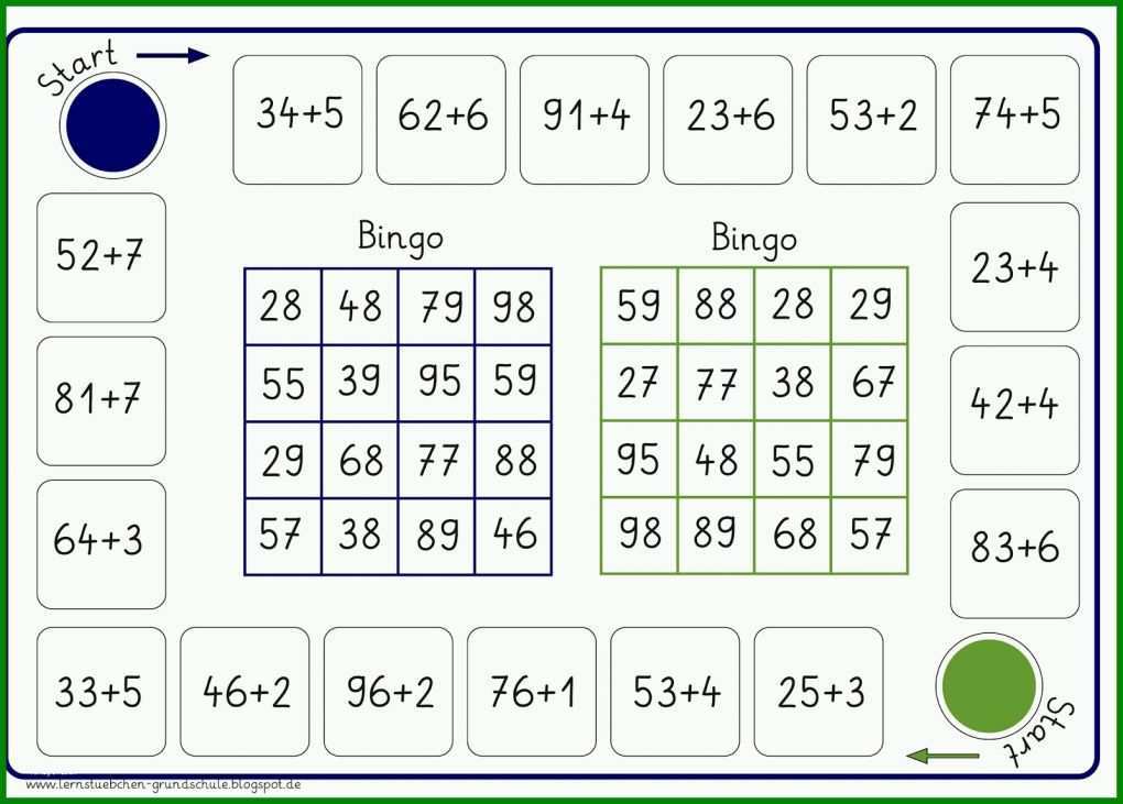 Sensationell Mathe Bingo Grundschule Vorlage 1600x1146