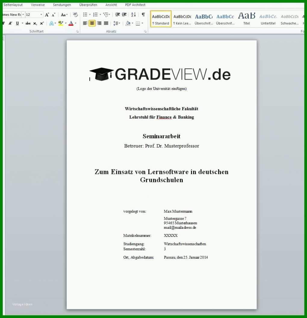 Faszinierend Microsoft Word Deckblatt Vorlagen 1030x1065