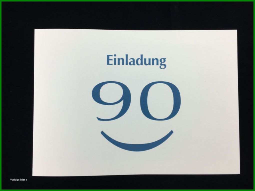 Exklusiv 90 Geburtstag Einladung Vorlage 1030x772