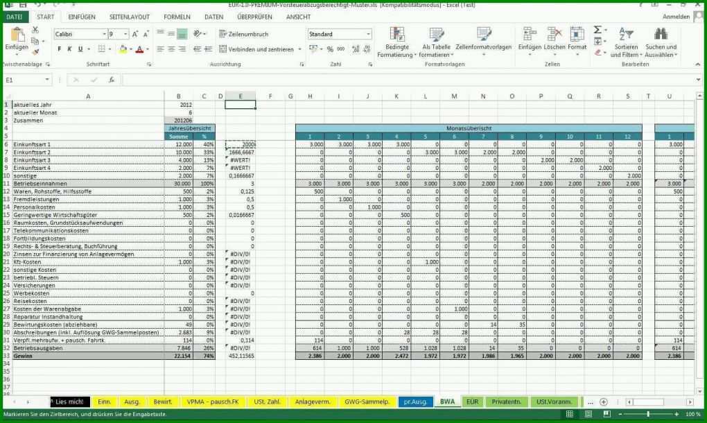 Tolle Carnet ata Excel Vorlage 1444x864