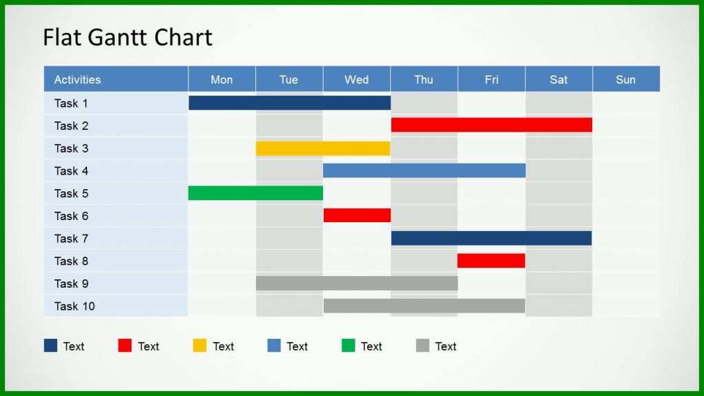 Selten Gantt Diagramm Powerpoint Vorlage 1279x720