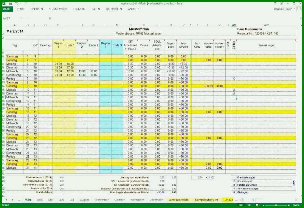 Größte Arbeitszeitnachweis Vorlage Kostenlos 2018 1321x905