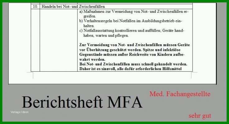 Original Berichtsheft Mfa Vorlage 877x476