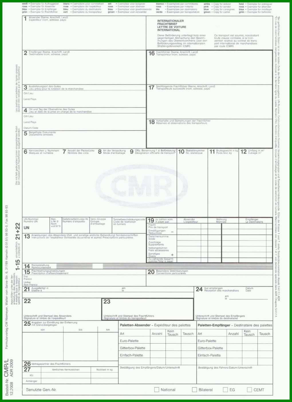 Modisch Cmr Pdf Vorlage 1090x1500