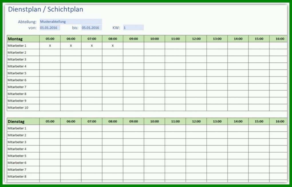 Singular Dienstplan Vorlage Word 1024x656