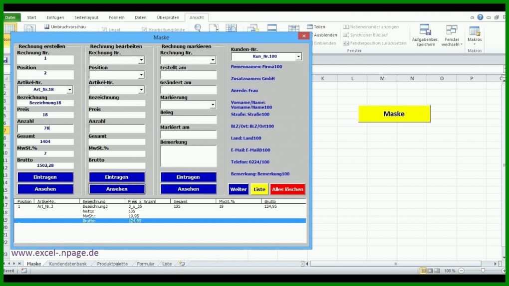 Spezialisiert Excel Kundendatenbank Vorlagen Kostenlos 1280x720