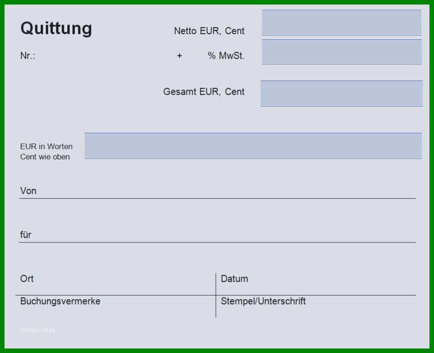 Großartig Quittung Ohne Mwst Vorlage Neu 15 Quittungsvorlage Ohne