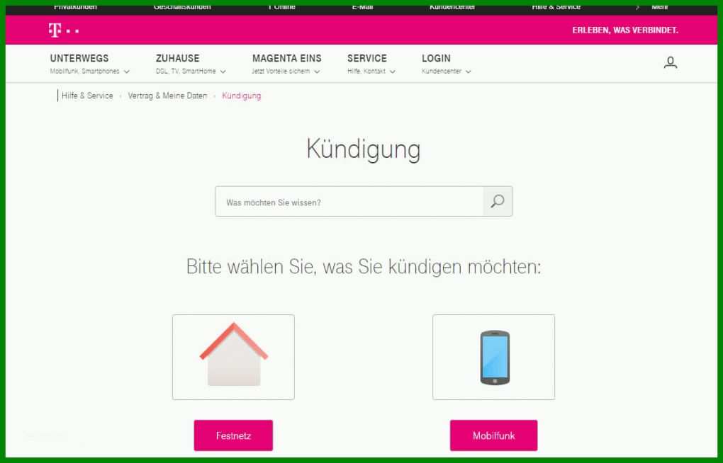 Erstaunlich Vorlage Kündigung Telekom 1180x757