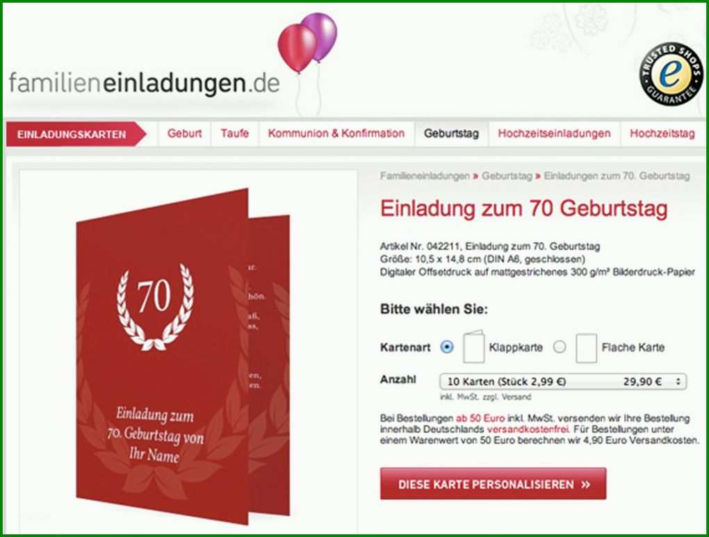 Phänomenal Einladung Geburtstag 70 Vorlage 1584x1200