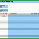 Unvergleichlich Excel Vorlagen Zeiterfassung Kostenlos 850x600