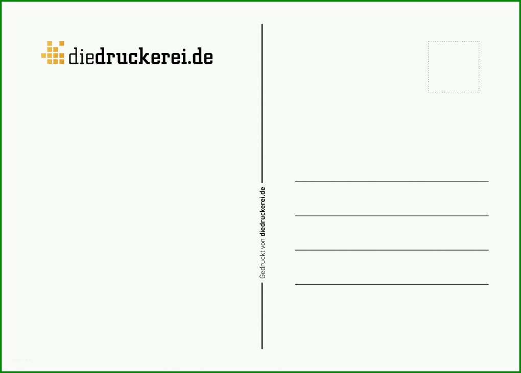 Faszinieren Postkarte Rückseite Vorlage Indesign 1795x1287