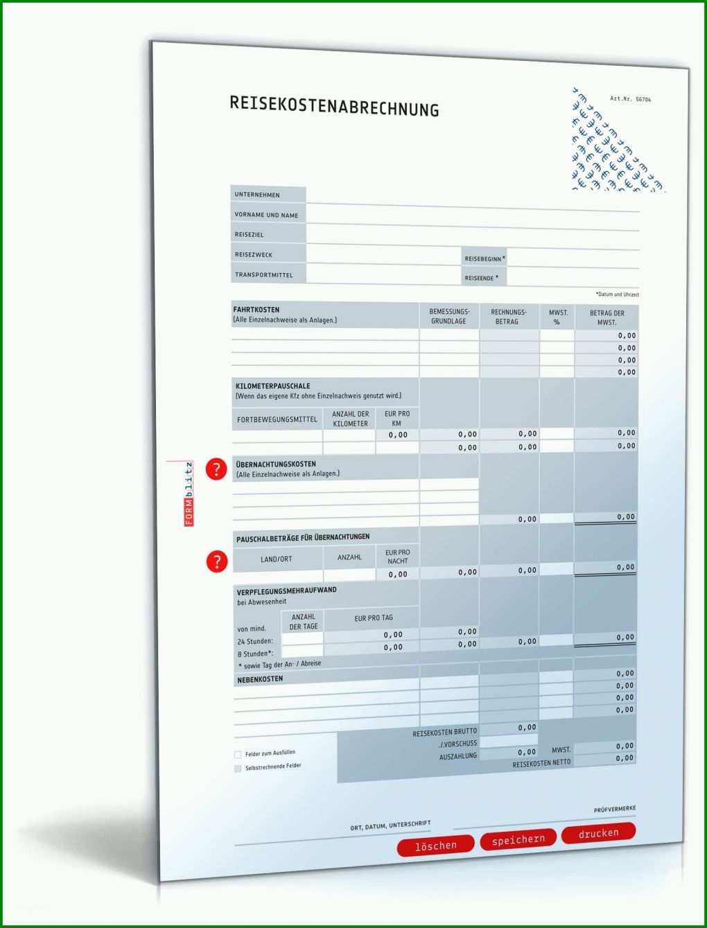 Angepasst Reisekostenabrechnung Vorlage Kostenlos 1600x2100