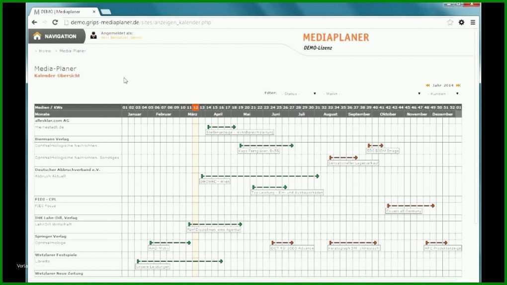 Unvergleichlich Vorlage Mediaplan 1216x684