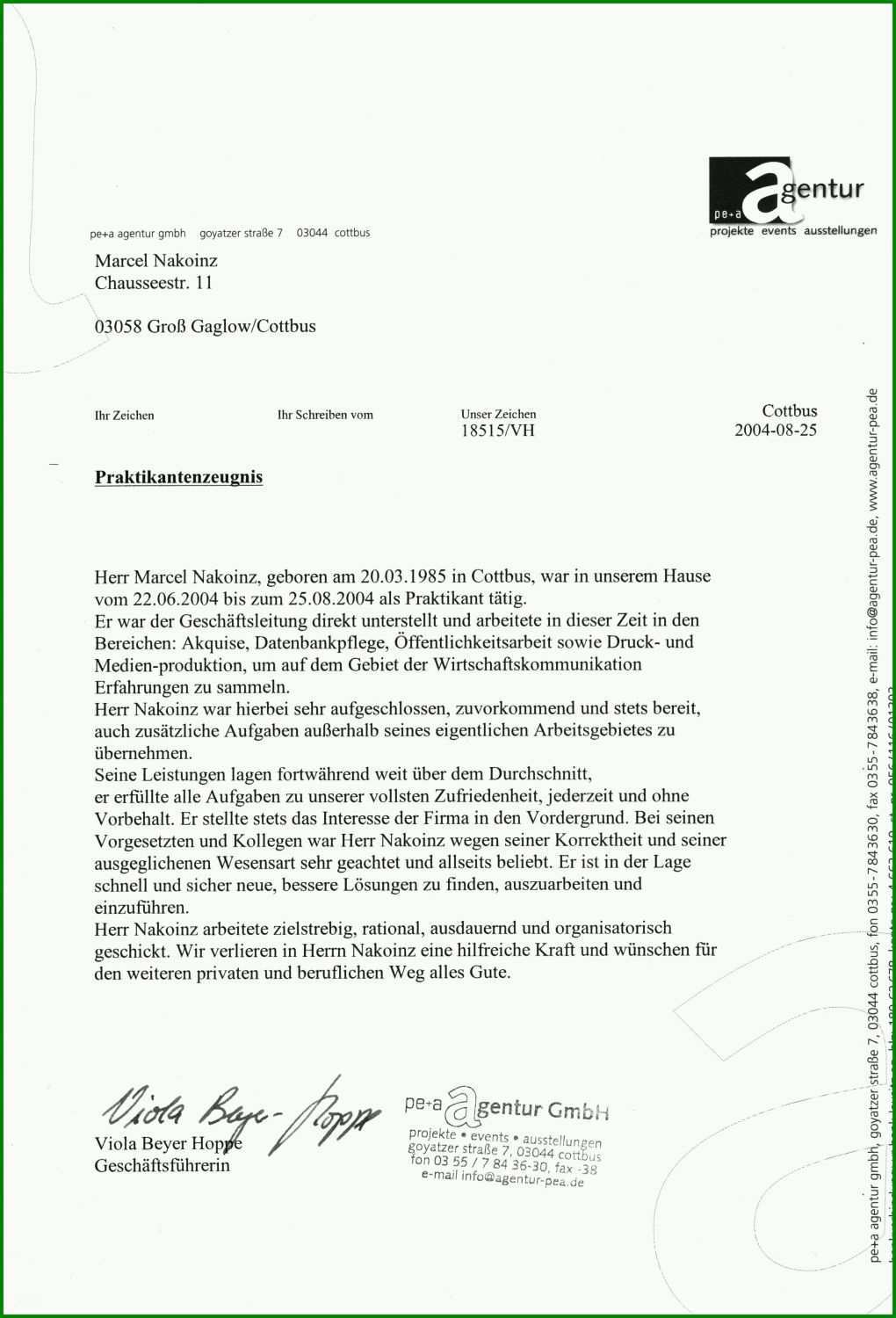 Unvergesslich Praktikumsbescheinigung Pdf Vorlage 2338x3438