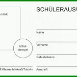 Unglaublich Schülerausweis Vorlage 800x525