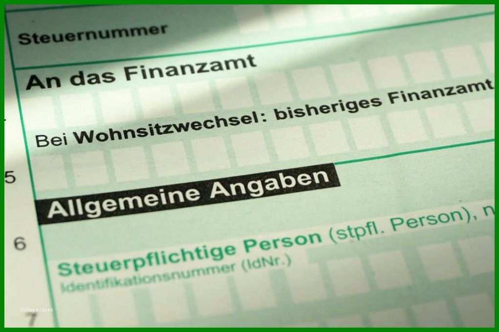 Angepasst Finanzamt Vorlage Steuererklärung 1024x683