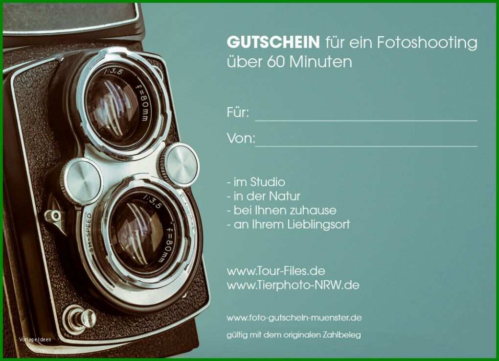 Größte Gutschein Für Ein Fotoshooting Vorlage 1063x768