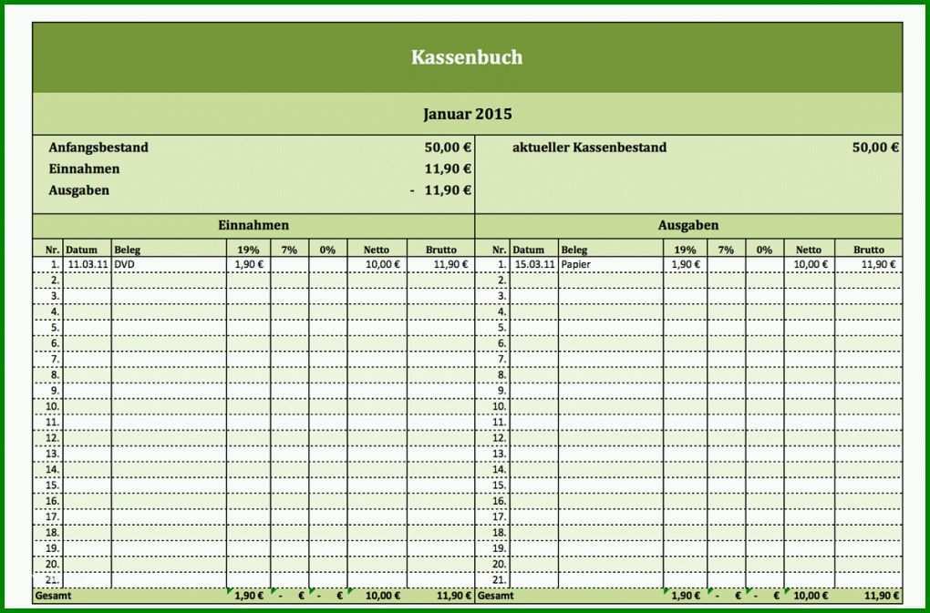 Überraschen Kassenabrechnung Vorlage 1200x792