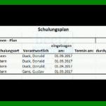 Erstaunlich Mitarbeiter Schulungsplan Vorlage Excel 1222x197