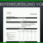 Einzahl Mitarbeiterbeurteilung Vorlage Excel 832x468