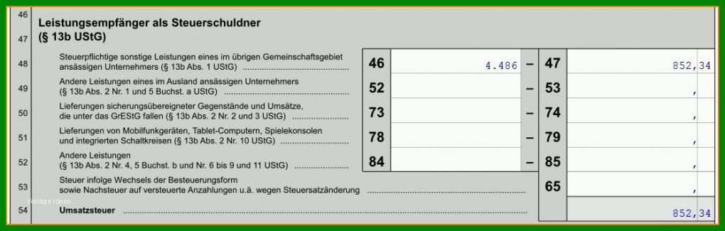 Beste Vorlage Umsatzsteuervoranmeldung 1114x355