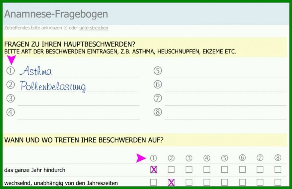 Schockieren Anamnese Fragebogen Vorlage 1024x663