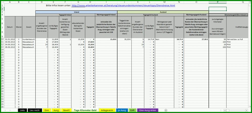 Allerbeste Ein Ausgaben Rechnung Excel Vorlage 1440x651