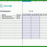 Wunderschönen Monatsarbeitsplan Vorlage 756x483