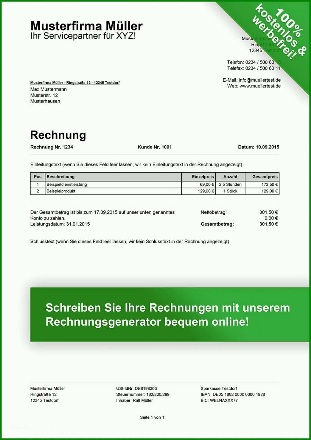 Faszinieren Vorlage Rechnung Für Vermittlung 1131x1600