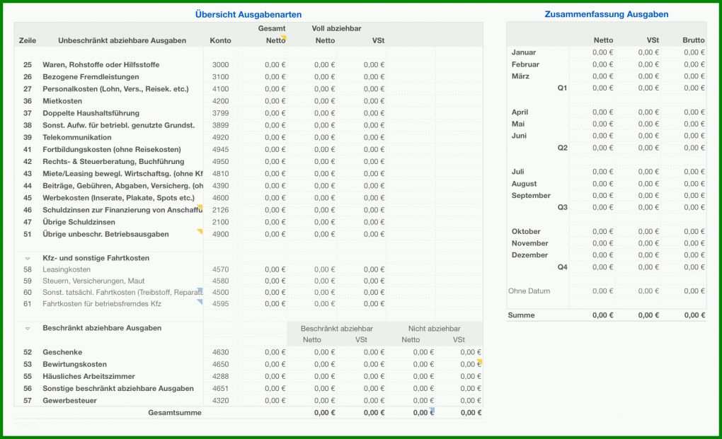 Großartig Einfache Buchführung Excel Vorlage 2146x1306