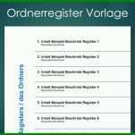 Einzigartig ordner Register Vorlage 1138x640