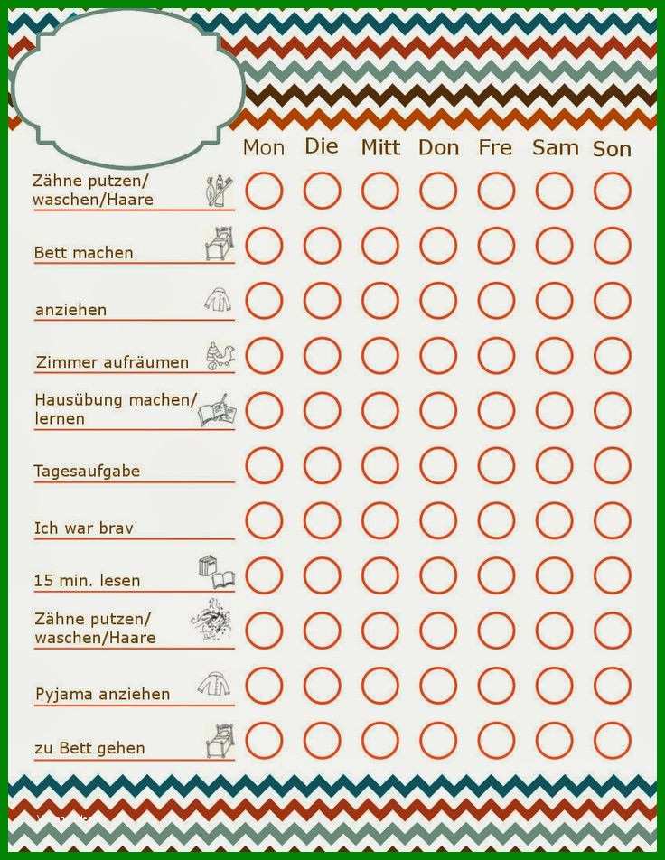 Bemerkenswert Punktesystem Kindererziehung Vorlage 736x952