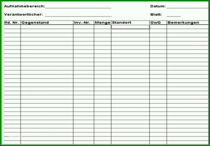 Kreativ Inventur Vorlage Excel Vorlagen Shop 648356