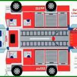 Spektakulär Feuerwehrauto Basteln Vorlage 1024x721