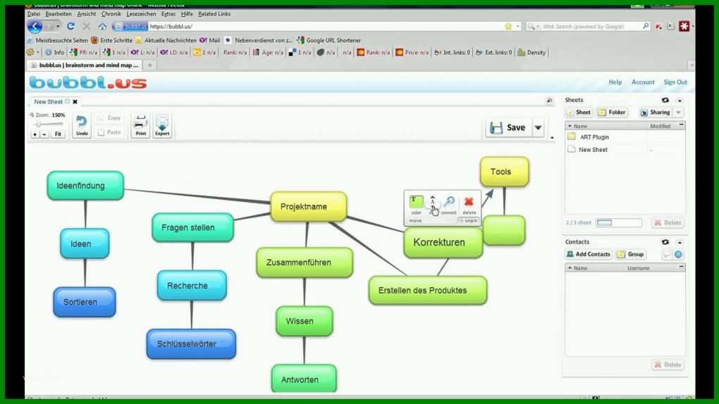 Erstaunlich Vorlage Mindmap Word 1280x720