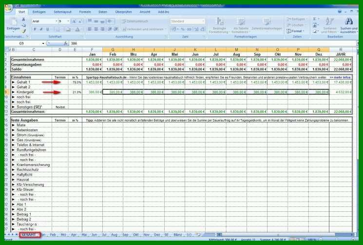 Empfohlen Einnahmen Ausgaben Rechnung Excel Freeware the ...