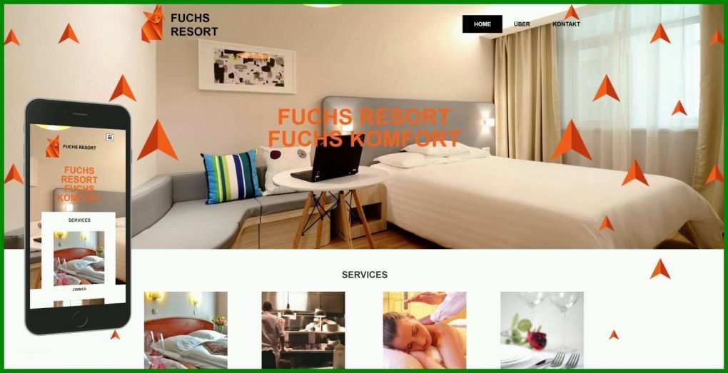 Bemerkenswert Hotel Homepage Vorlagen 1600x821