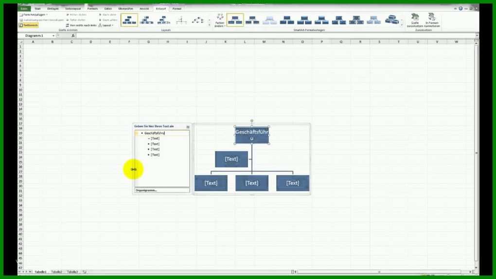 Großartig organigramm Excel Vorlage 1280x720