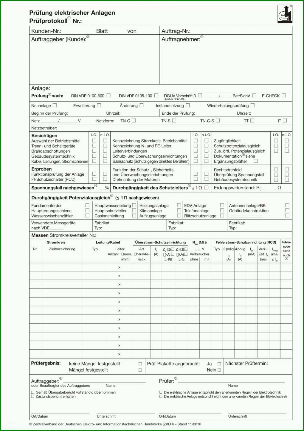 Überraschen Prüfprotokoll Vde 0113 Vorlage 1800x2547