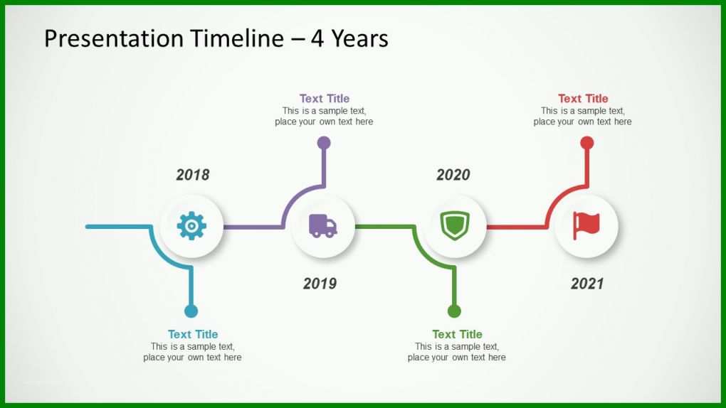 Ungewöhnlich Timeline Powerpoint Vorlage 1280x720