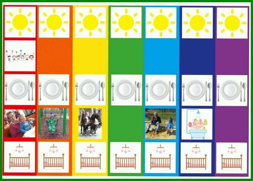 Unglaublich Wochenkalender Kinder Vorlage 1024x730