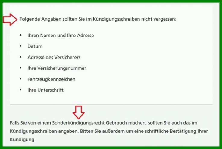 Unvergesslich Da Direkt Kfz Versicherung Kündigen Vorlage 768x515