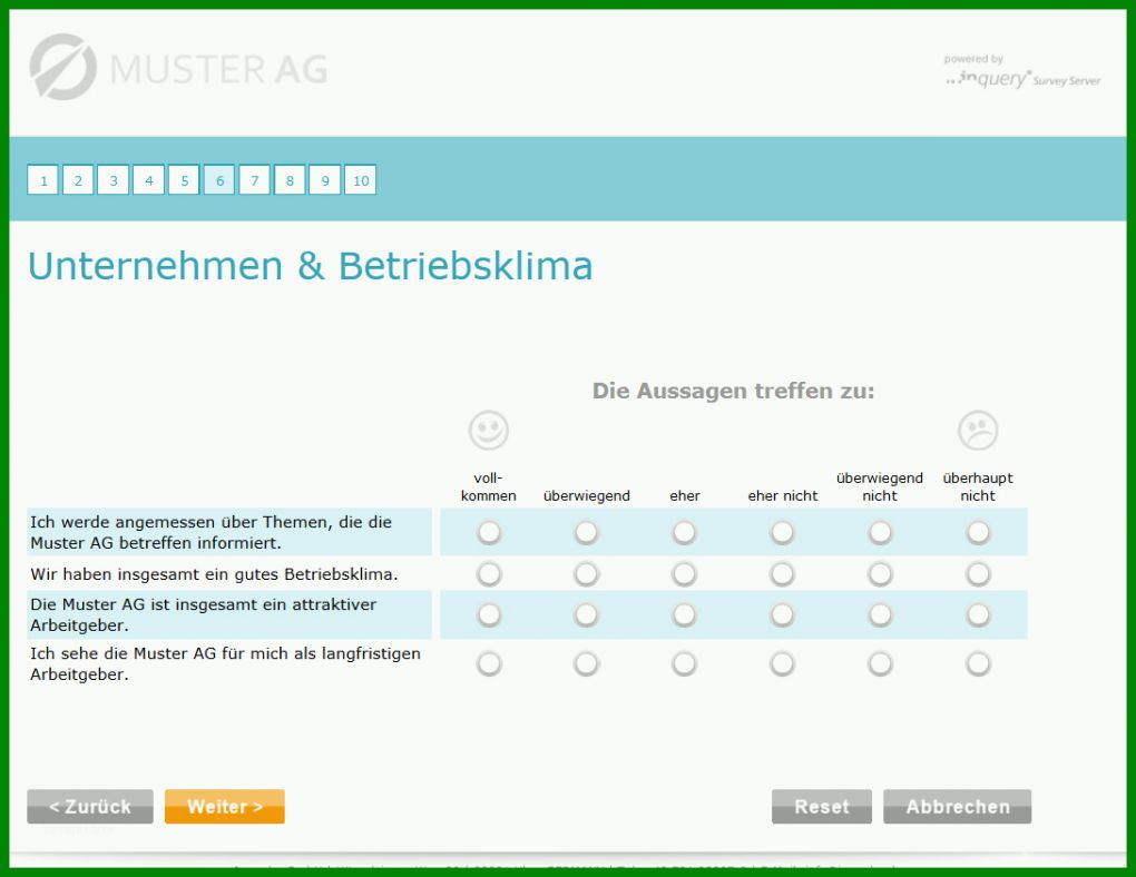 Großartig Mitarbeiterbefragung Zufriedenheit Vorlage 1089x841