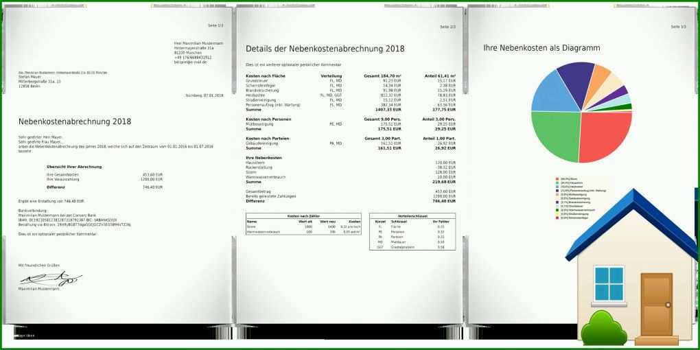 Außergewöhnlich Nebenkostenabrechnung Erstellen Vorlage Kostenlos 2208x1104