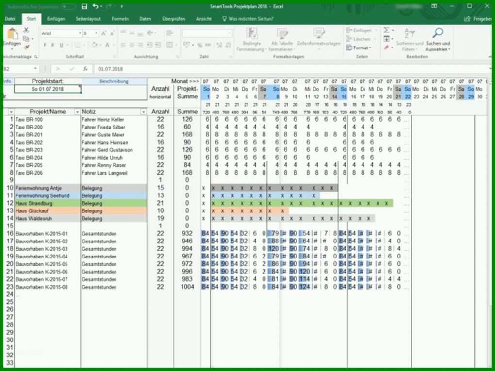 Sensationell Projektplan Excel Vorlage 2018 1280x960